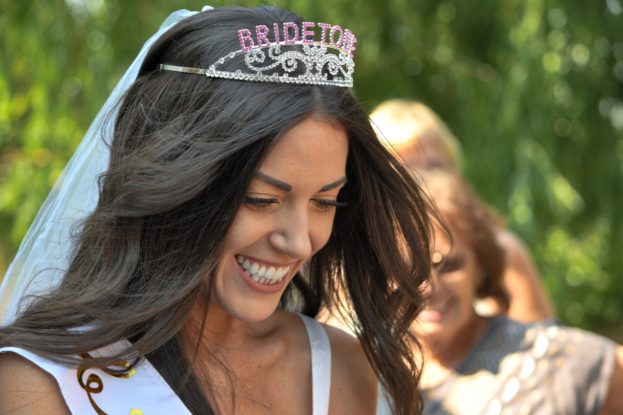 Bride to be enjoying her bridal shower