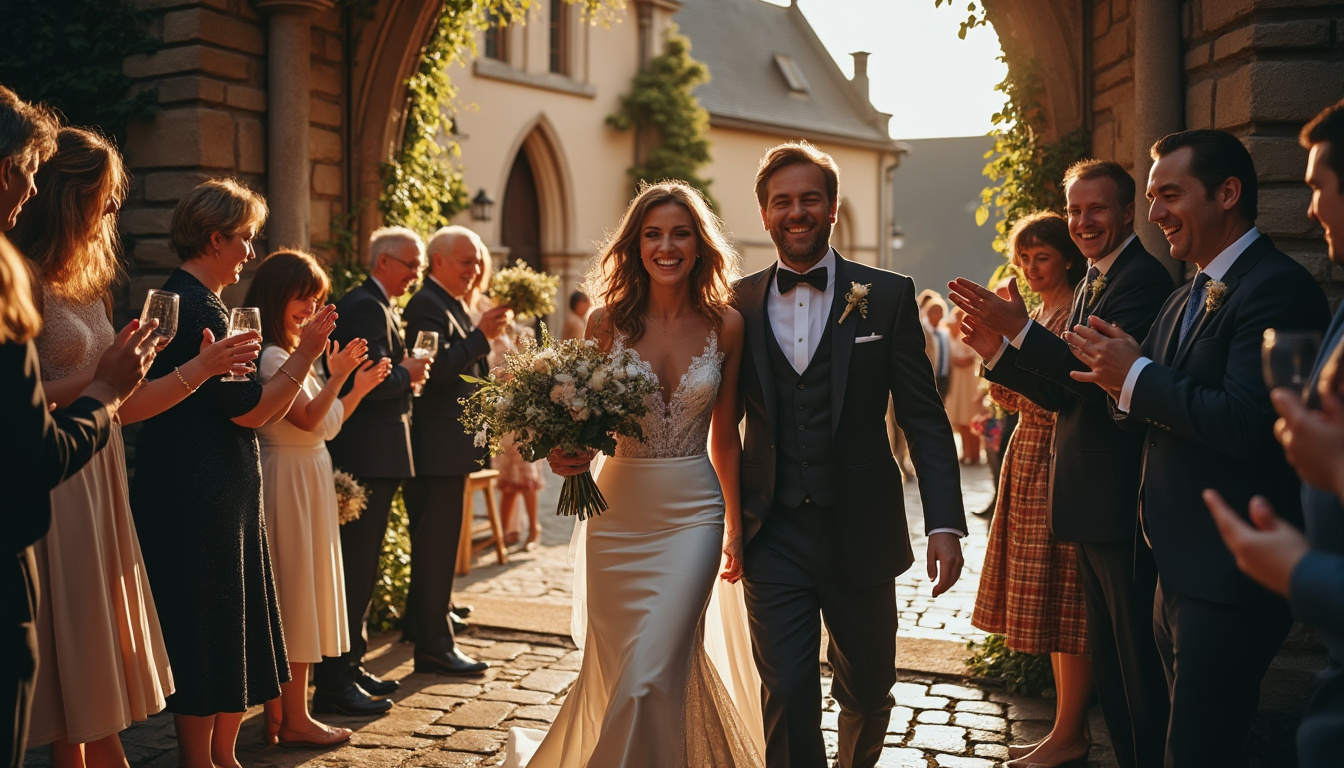 découvrez 10 chansons émouvantes pour la sortie d’église de votre mariage, sélectionnées pour toucher le cœur de vos invités et rendre ce moment inoubliable.