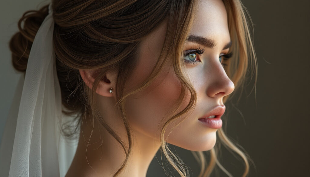 Élégantes coiffures de mariage : cheveux raides pour un look intemporel