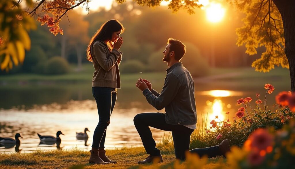 Inspiration pour un texte de demande en fiançailles romantique et sincère