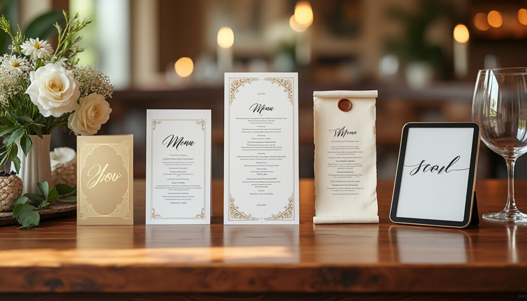 Inspirez-vous avec ces 5 idée de menu de mariage chic et raffinés