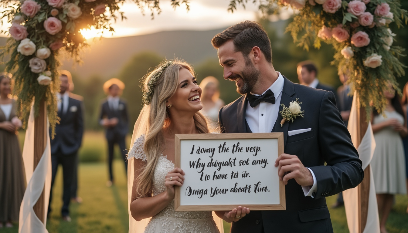 découvrez comment écrire un texte pour votre mari le jour du mariage en combinant romantisme et humour : conseils, exemples et inspirations pour un message touchant et inoubliable.