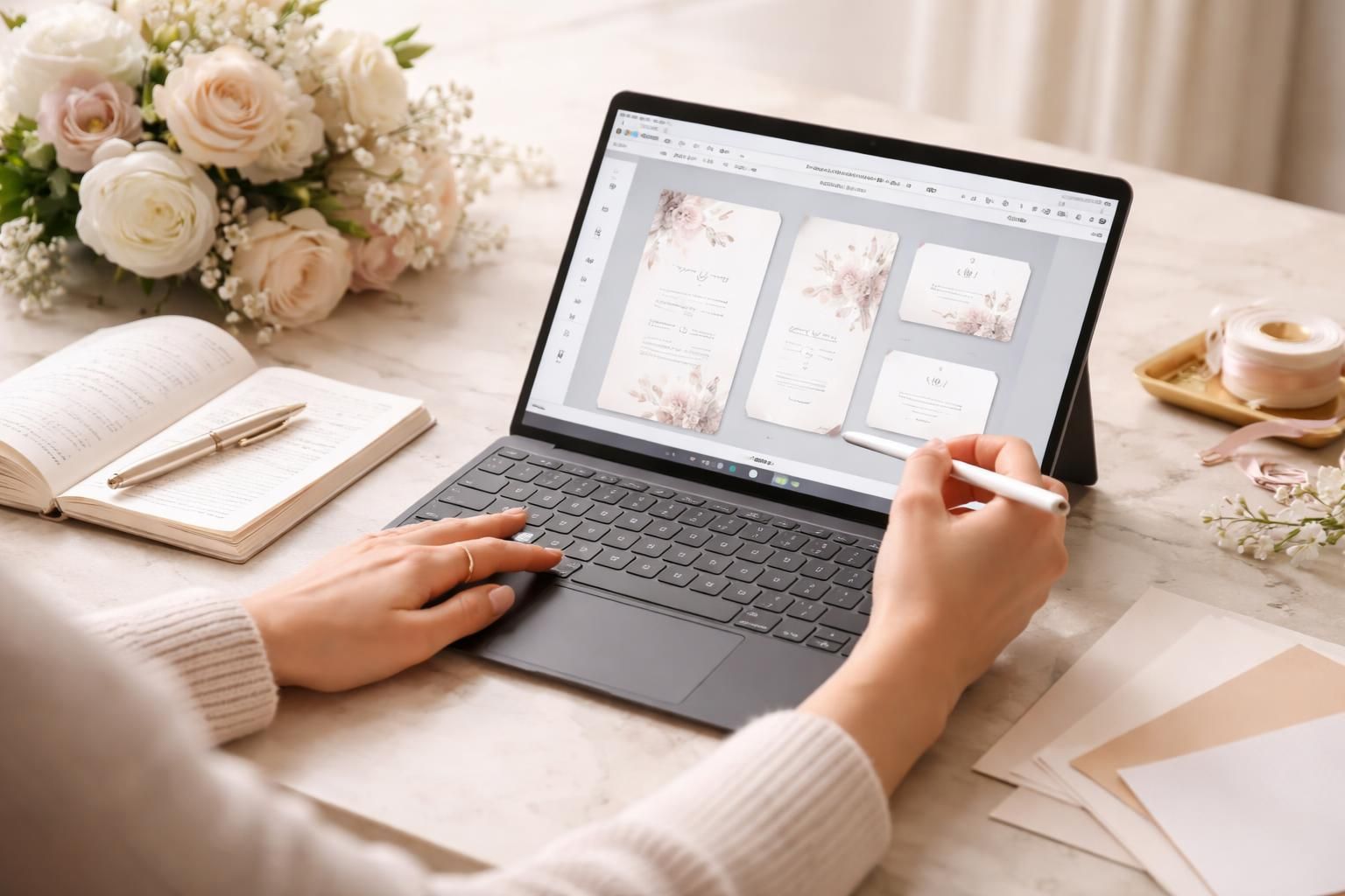 apprenez à créer facilement les menus et cartons de table pour votre mariage directement sur une tablette windows surface grâce à notre guide pratique et illustré.
