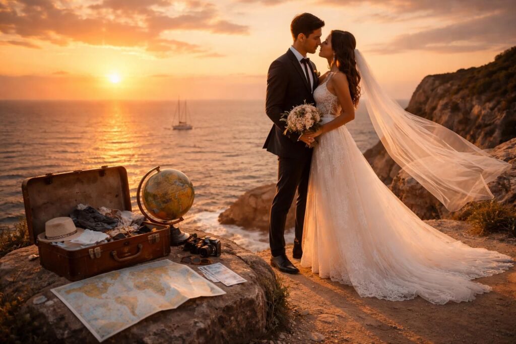 Écrire un texte de félicitations pour un mariage thème voyage qui émeut Écrire un texte de félicitations pour un mariage thème voyage qui émeut