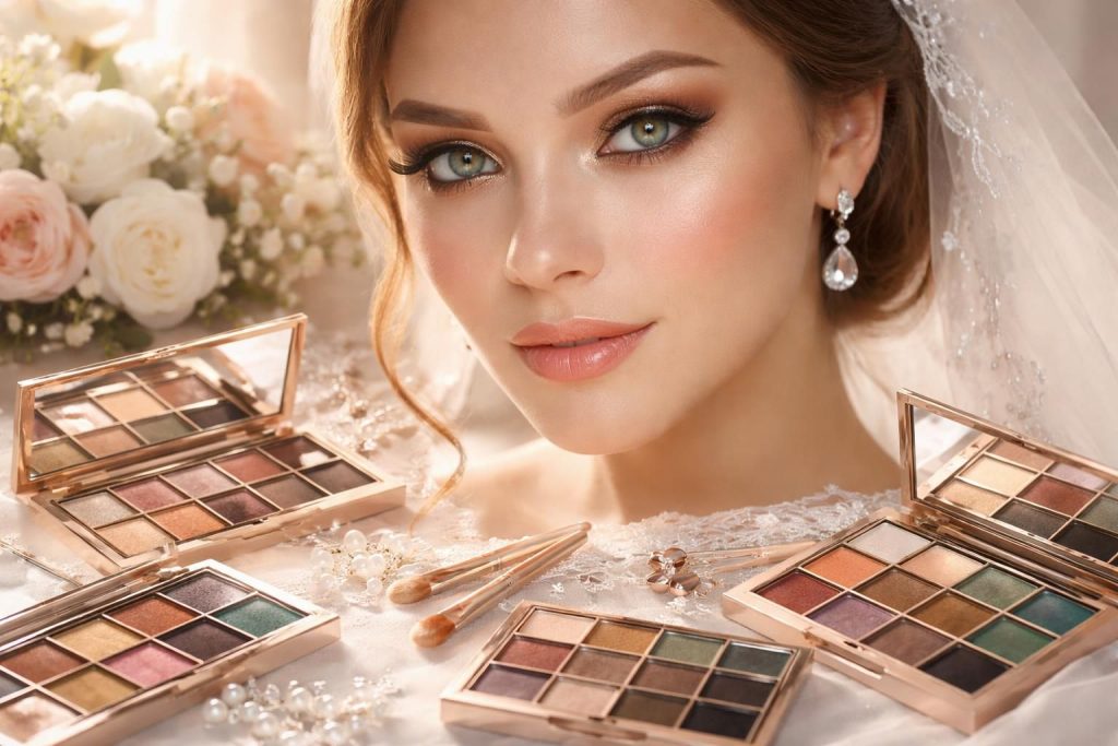 Comment choisir la palette de maquillage pour yeux verts pour un mariage parfait