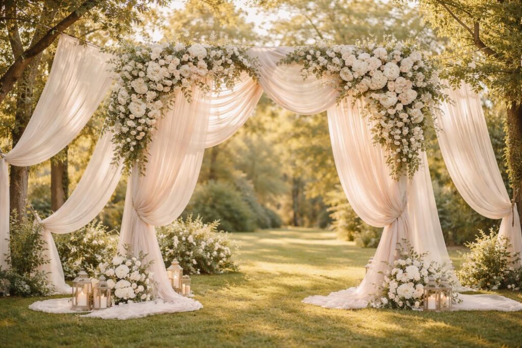 Idées de tentures pour sublimer votre mariage Idées de tentures pour sublimer votre mariage