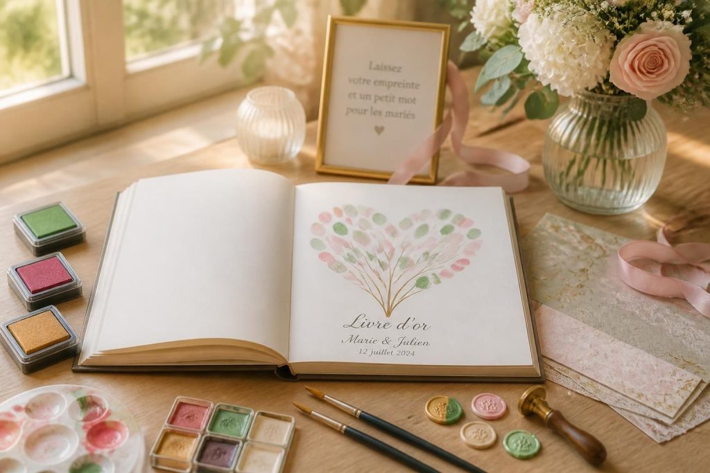 découvrez notre guide complet pour créer un livre d’or empreintes unique pour mariage : astuces diy, matériel nécessaire et variantes originales pour immortaliser vos invités.